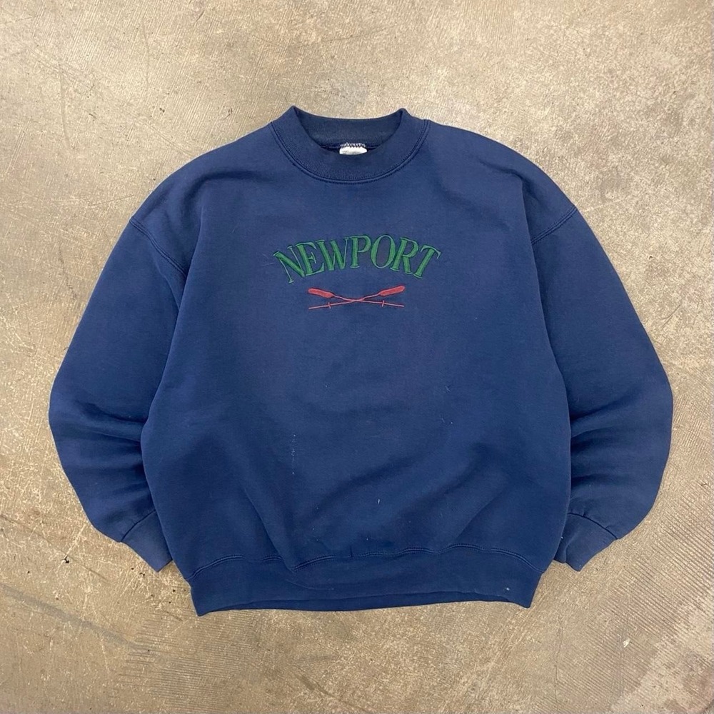 Vintage 90s Newport Beach California Rowing Destination Nature Crewneck Size XL